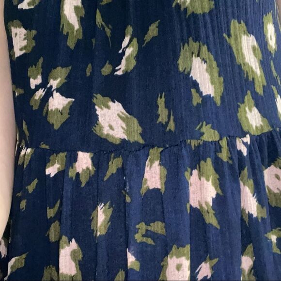 Juicy Couture Layered Babydoll Floral Top | Color Navy Blue | Size S | EUC - Picture 5 of 9